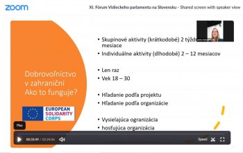 Príklady dobrej praxe na XI.Fóre Vidieckeho parlamentu na Slovensku