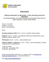 Pozvánka na diskusiu 13.8.2020 OZ VIPA SK