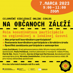 NA OBČANOCH ZÁLEŽÍ